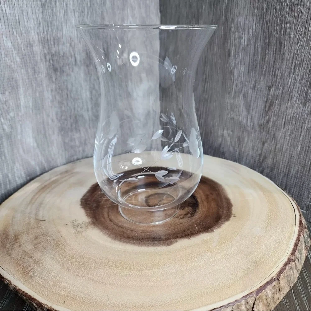 Princess House Chimney Glass Shade Soft Etched Lamp Replacement